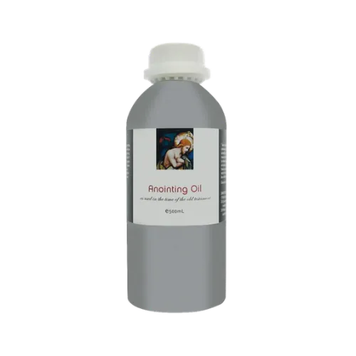 Rebecca Day 360 Anointing Oil, a blend of myrrh, cinnamon, calamus, cassia and olive oil